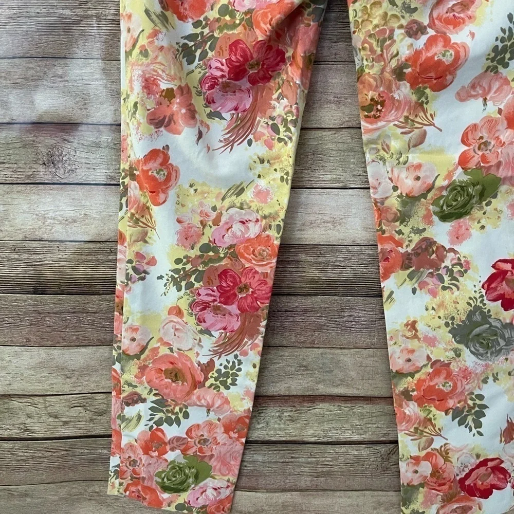 Anthropologie Cartonnier Women’s Floral Crop Pants Size: 2 NWOT - Picture 4 of 10